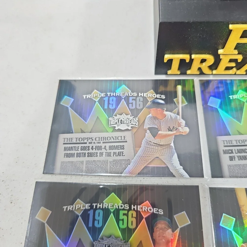 Complete Set Of 2006 Topps Triple Threads Heroes Mickey Mantle #TTH56 MM1 - MM10